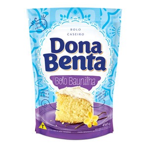 Mistura para Bolo Dona Benta<br>Linha Caseiros<br> Baunilha