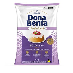 Mistura Dona Benta Profissional para preparo de Bolo Neutro Mix