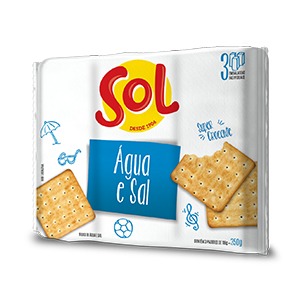 BISCOITO AGUA E SAL SOL 350g