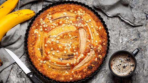 Torta de Banana Crocant