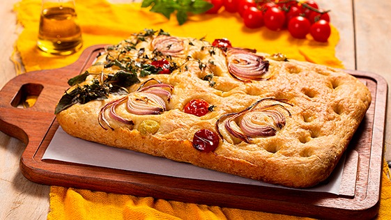 Focaccia Floral