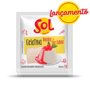 Gelatina Incolor e Sem Sabor Sol