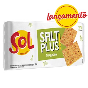 Biscoito SALT PLUS Sabor Gergelim