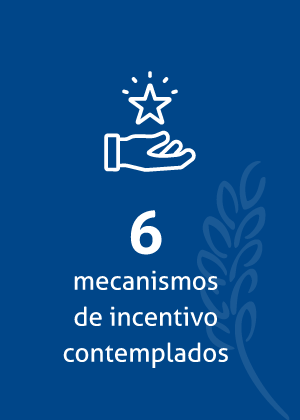 6 mecanismos de incentivo contemplados